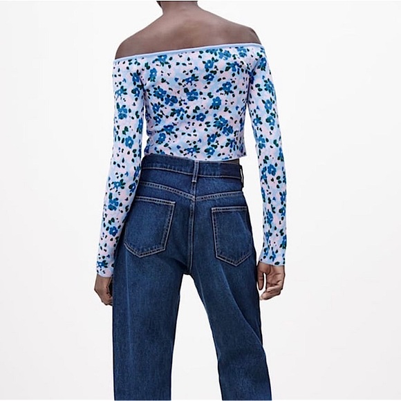 Zara Off the Shoulder Jacquard top - Picture 4 of 10